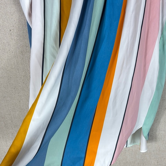 Loft > Multicolor Striped Sleeveless Halter Top Medium - Picture 7 of 11